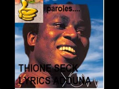 THIONE SECK LYRICS ADOUNA 